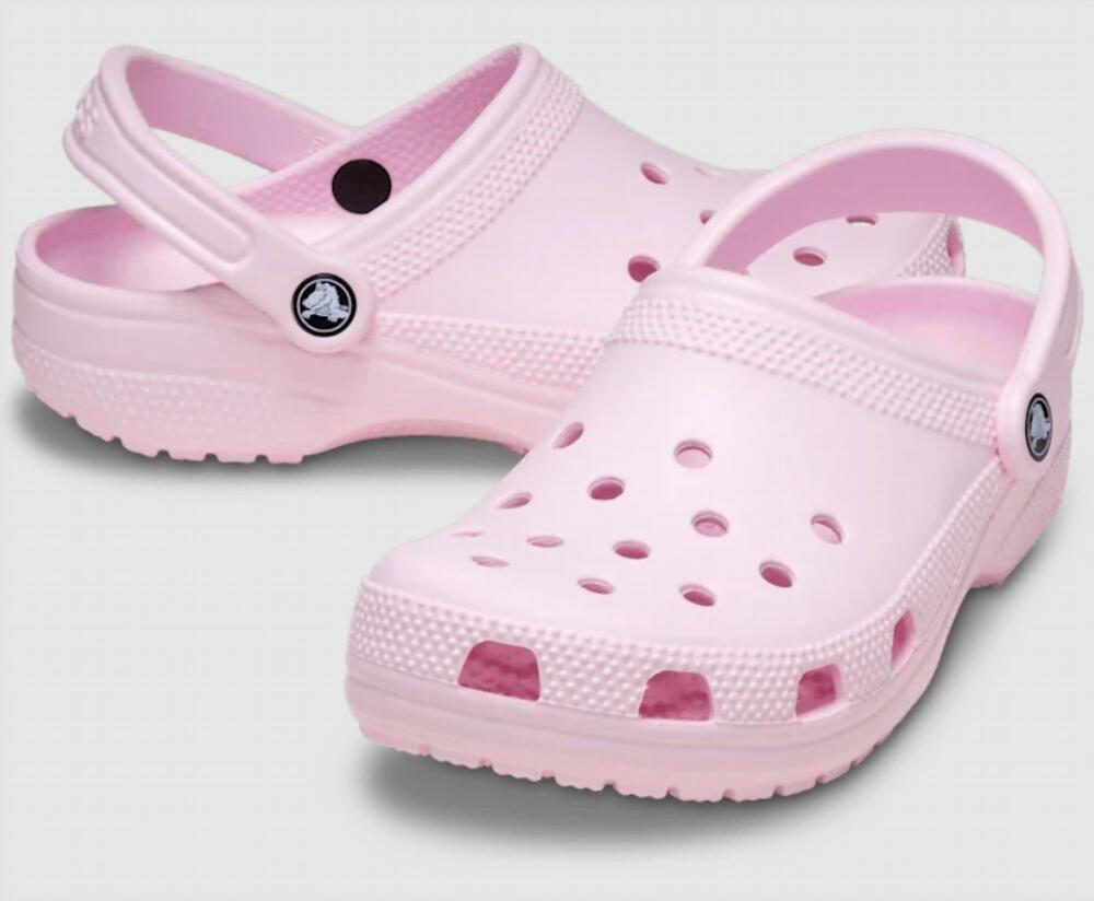 NEW CROCS unisex classic clogs in pink milk